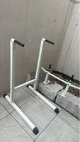Dip station and pull up bar white
