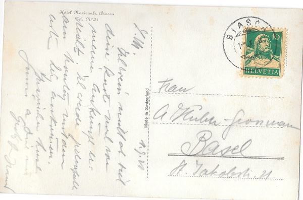 Cartoline postali: Biasca Panorama – Usato da Olten venduto da clotaldi 1