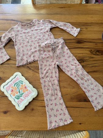 ZARA BABY GIRL 🩷🌸 set haut & leggings côtelé 104