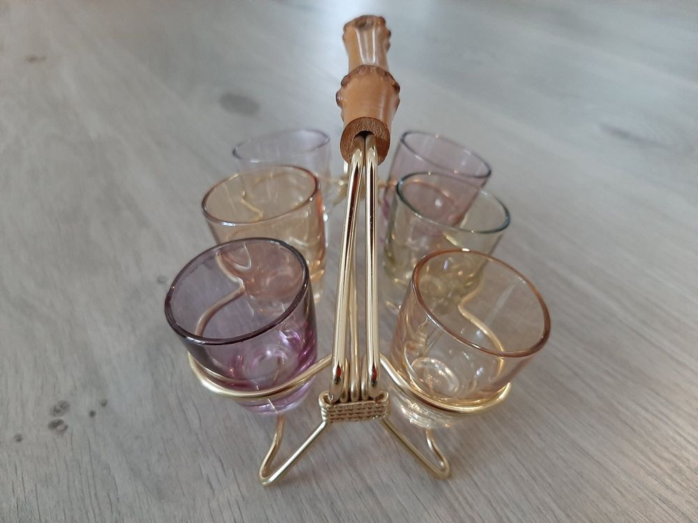 Leopacat 2er Set Vintage Kelchgläser Aus Metall - Goldene Schnapskelche Mit Gravur Für Whisky & Wein