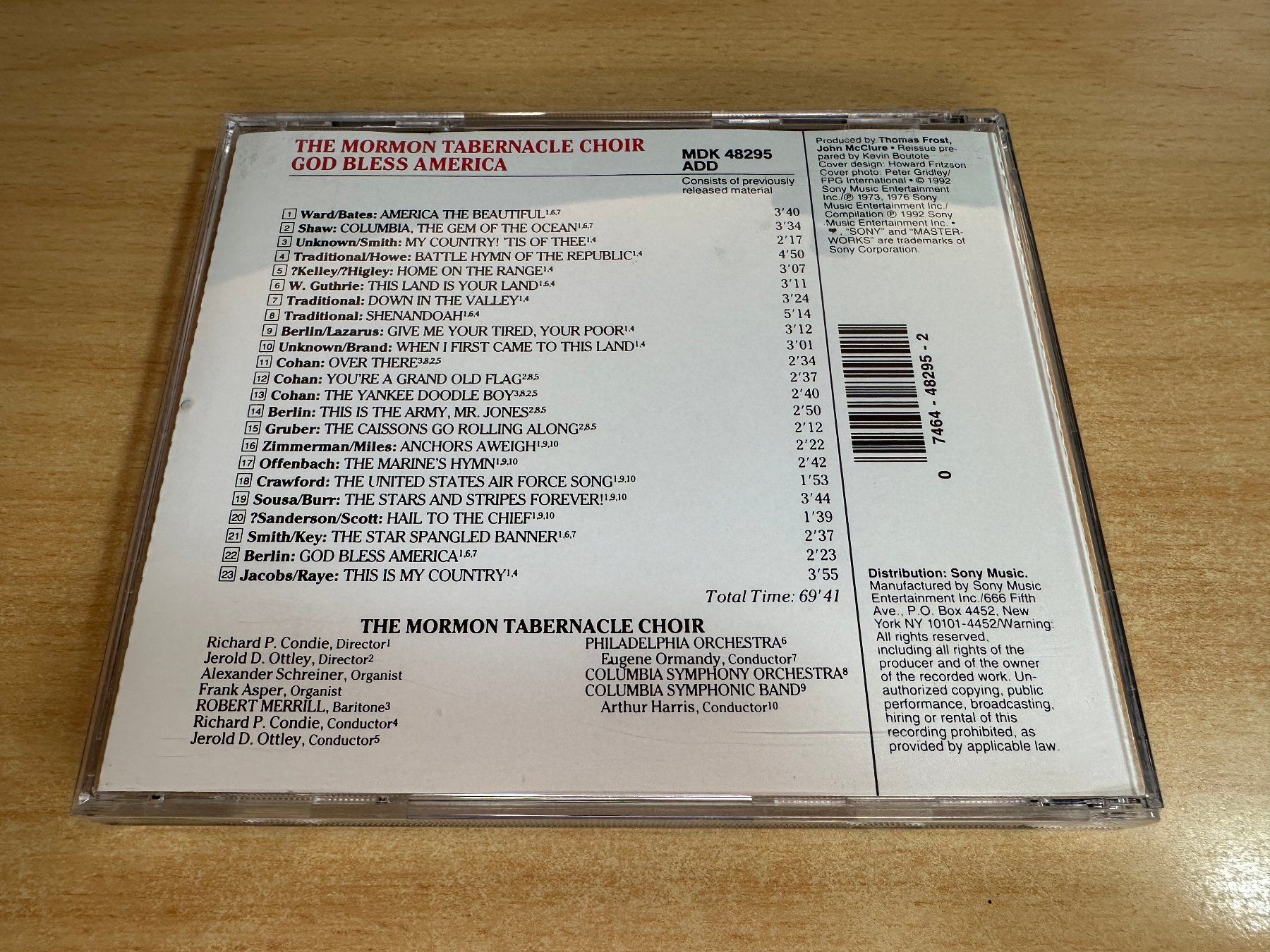 CDs: G5 God Bless America - Mormon Tabernacle Choir – Gebraucht aus Rikon im Tösstal von Alpenmutz 1