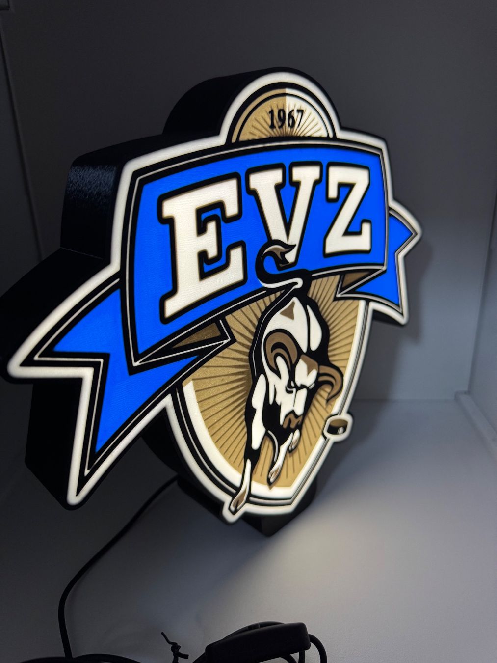 Lampen: Lightbox lumière led Hockey EVZ ZOUG – Neu (gemäss Beschreibung) aus Vicques von PAMB3D 7