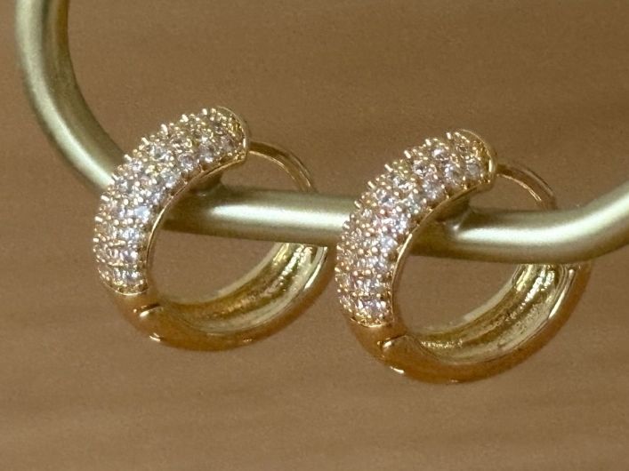 Orecchini pendenti & Orecchini a lobo: Luxus Elegante Mini Ohrstecker Ohrschmuck Goldfarben – Nuovo (secondo la descrizione) da Biel-Bienne venduto da Roserosse13 3