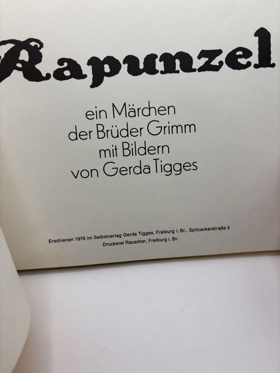 Bücher: Rapunzel ein Märchen der Brüder Grimm Bildern Gerda 1976 – Gebraucht aus Genève von sho_67qj 4