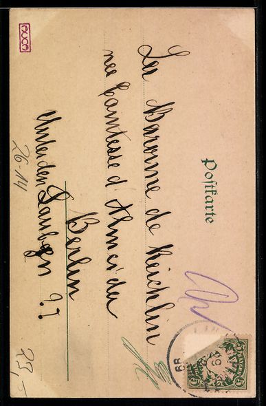 Ansichtskarten: Raphael Kirchner: Gesicht einer Dame erb – Gebraucht aus Berlin von bartko-reher 1
