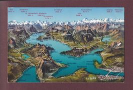 LUZERN und Umgebung - Vogelschau