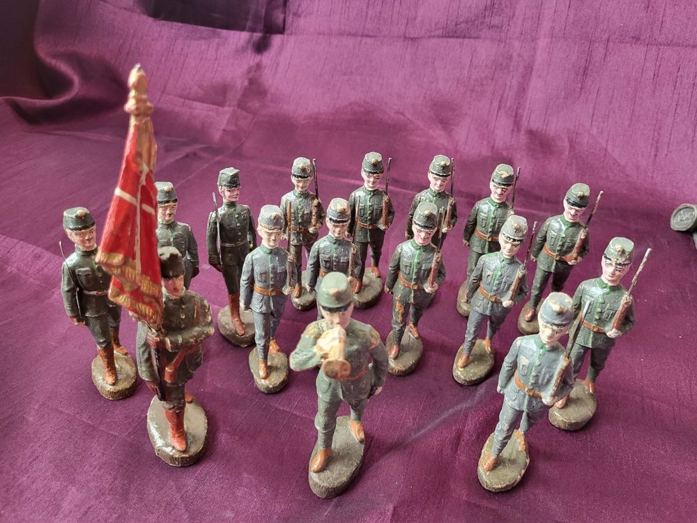 Soldat Elastolin – Officier Allemand Au Fixe – Seconde Guerre – 1:32 – Très Bel état