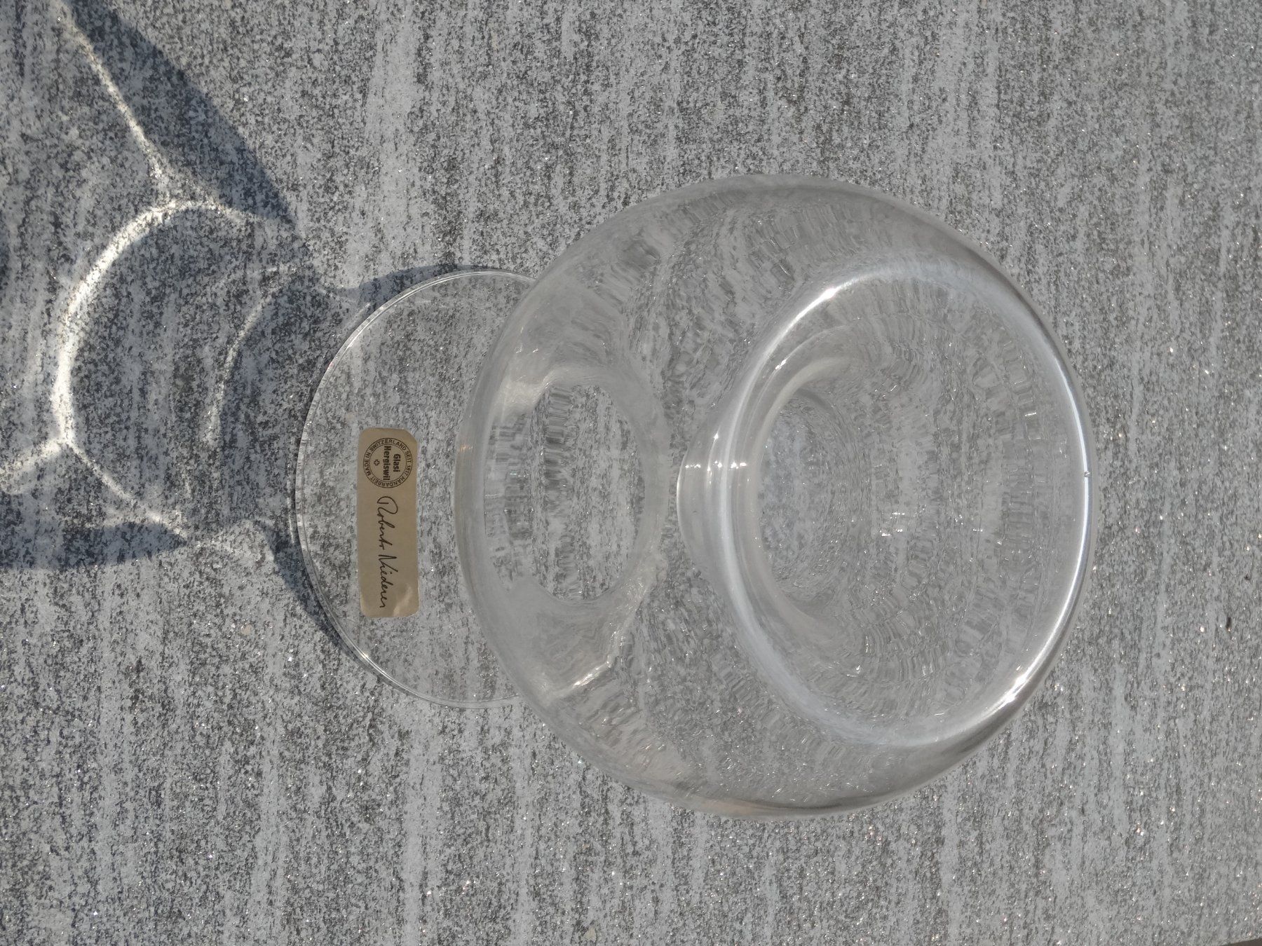 Alessi Portacandele: Aus der Glasvitrine: Kernzenständer aus Glas – Usato da Allschwil venduto da Boutique_16b 6