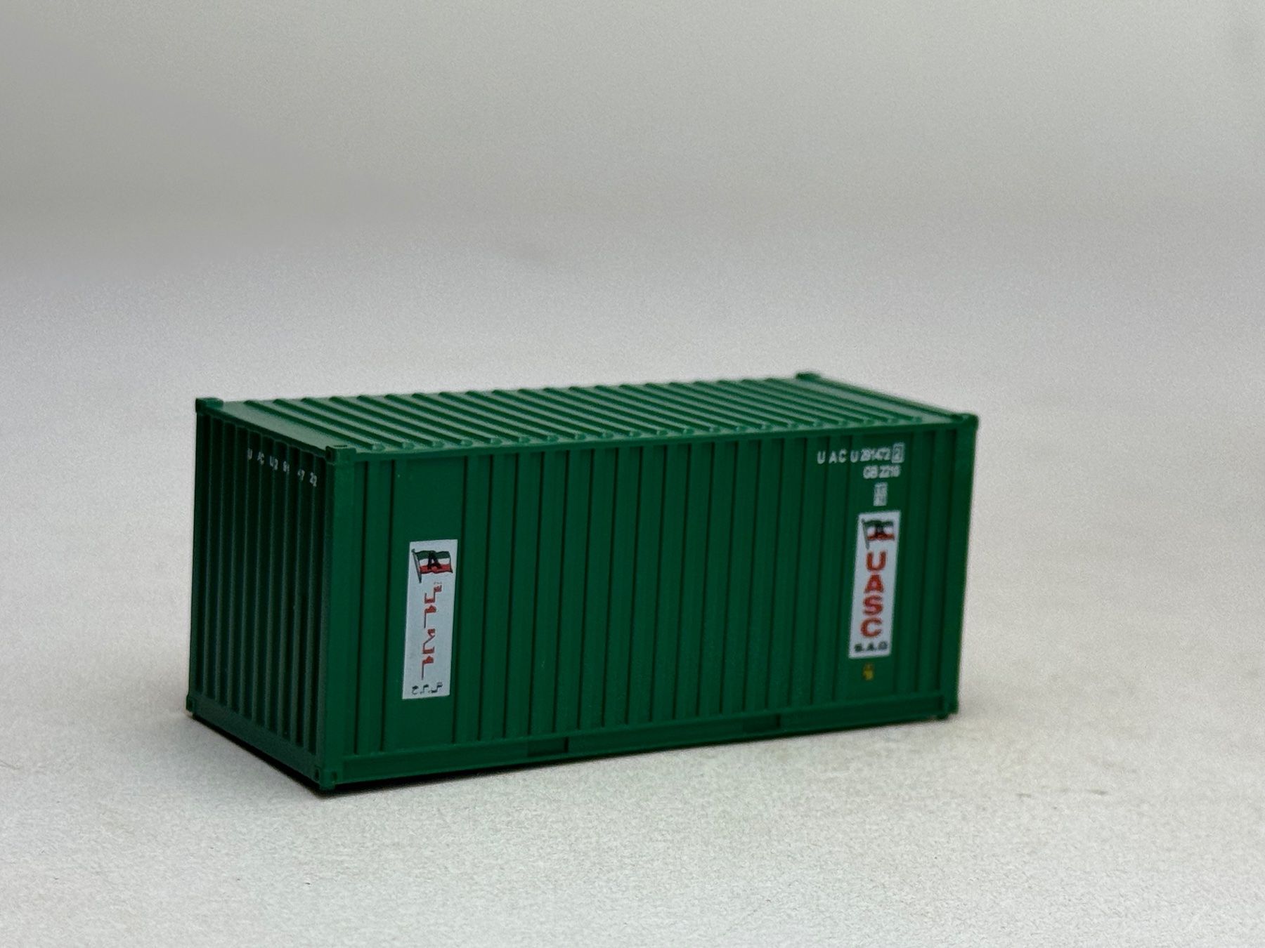 Modellini di ferrovie: EB- 20 Ft. Container UASC grün – Usato da Elm venduto da Wikmtz