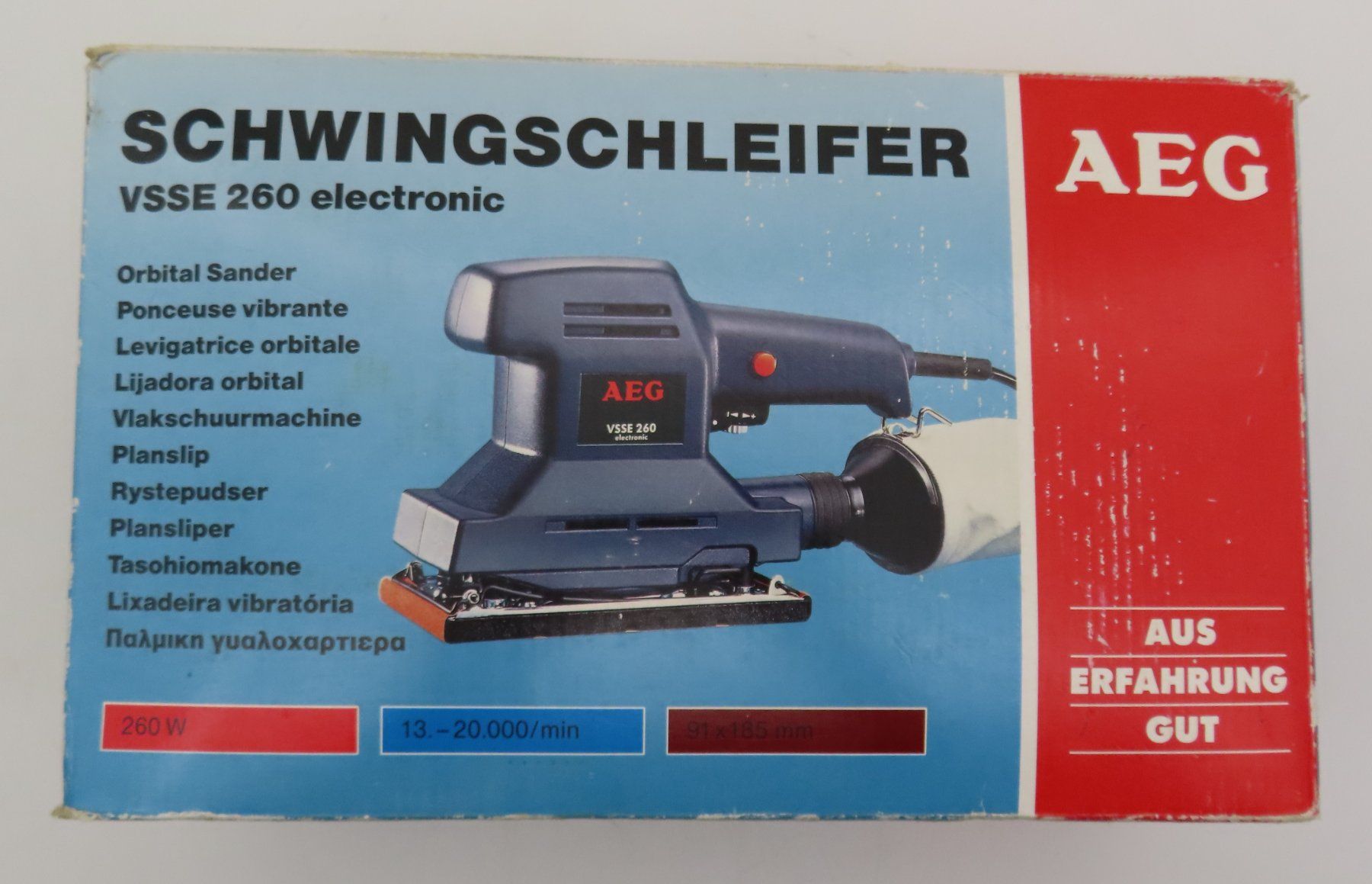 Smerigliatrici & Lucidatrici: AEG Schwingschleifer VSSE 260 electronic – Usato da Reinach BL venduto da WBZ-Flohmarkt 7
