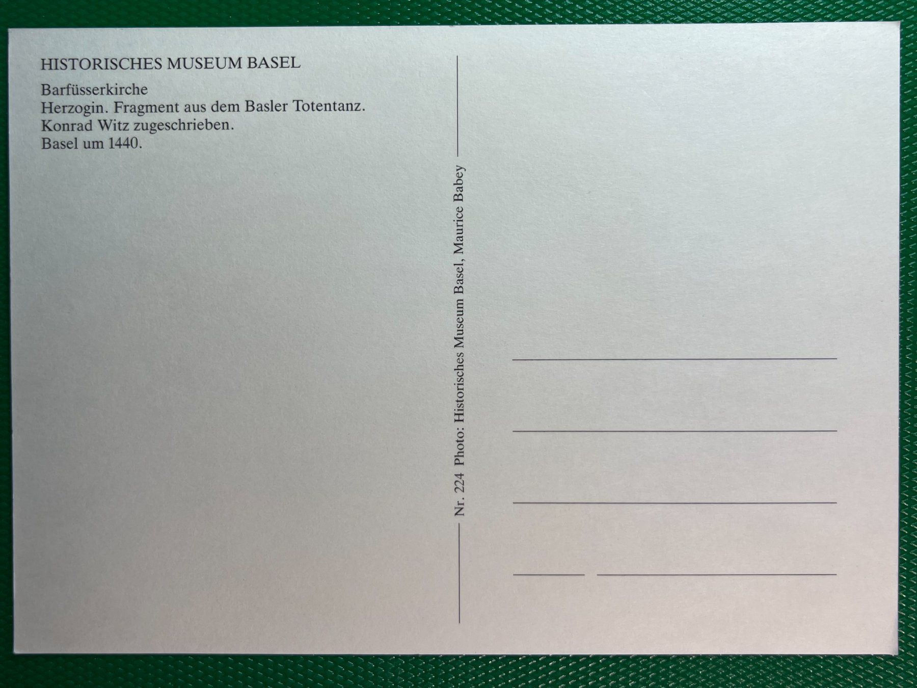 Cartoline postali: Herzogin - Barfüsserkirche – Usato da Steg VS venduto da _vinci_ 1