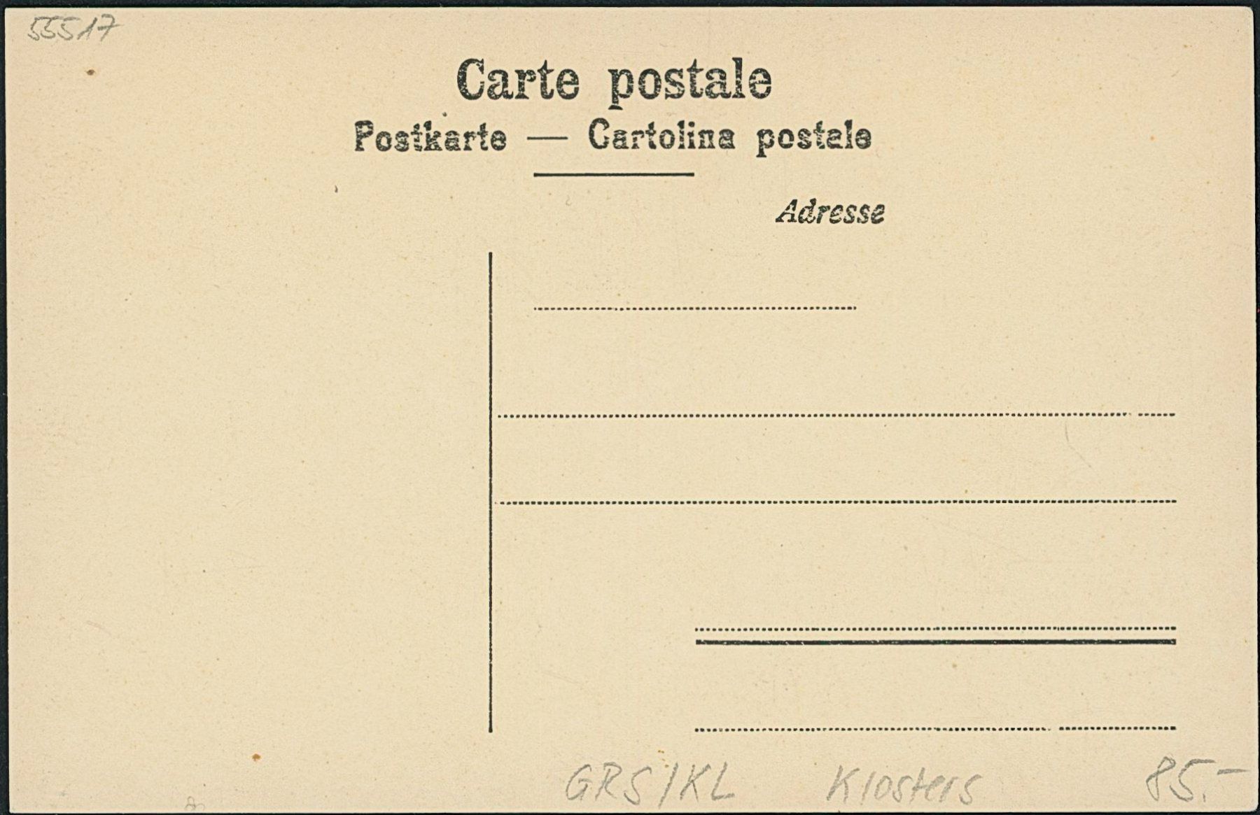 Cartoline postali: GRS Klosters – Nuovo (secondo la descrizione) da Schindellegi venduto da leecollect 1