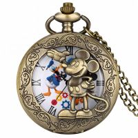✅ NEU Taschenuhr Halskette Mickey Mouse
