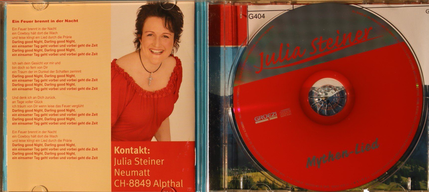 CD: Julia Steiner – Mythen-Lied – Usato da Luzern venduto da CONTENTI 1