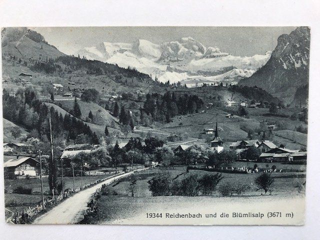 Cartoline postali: Reichenbach im Kandertal, von 1912 – Usato da Niederscherli venduto da Lucia16