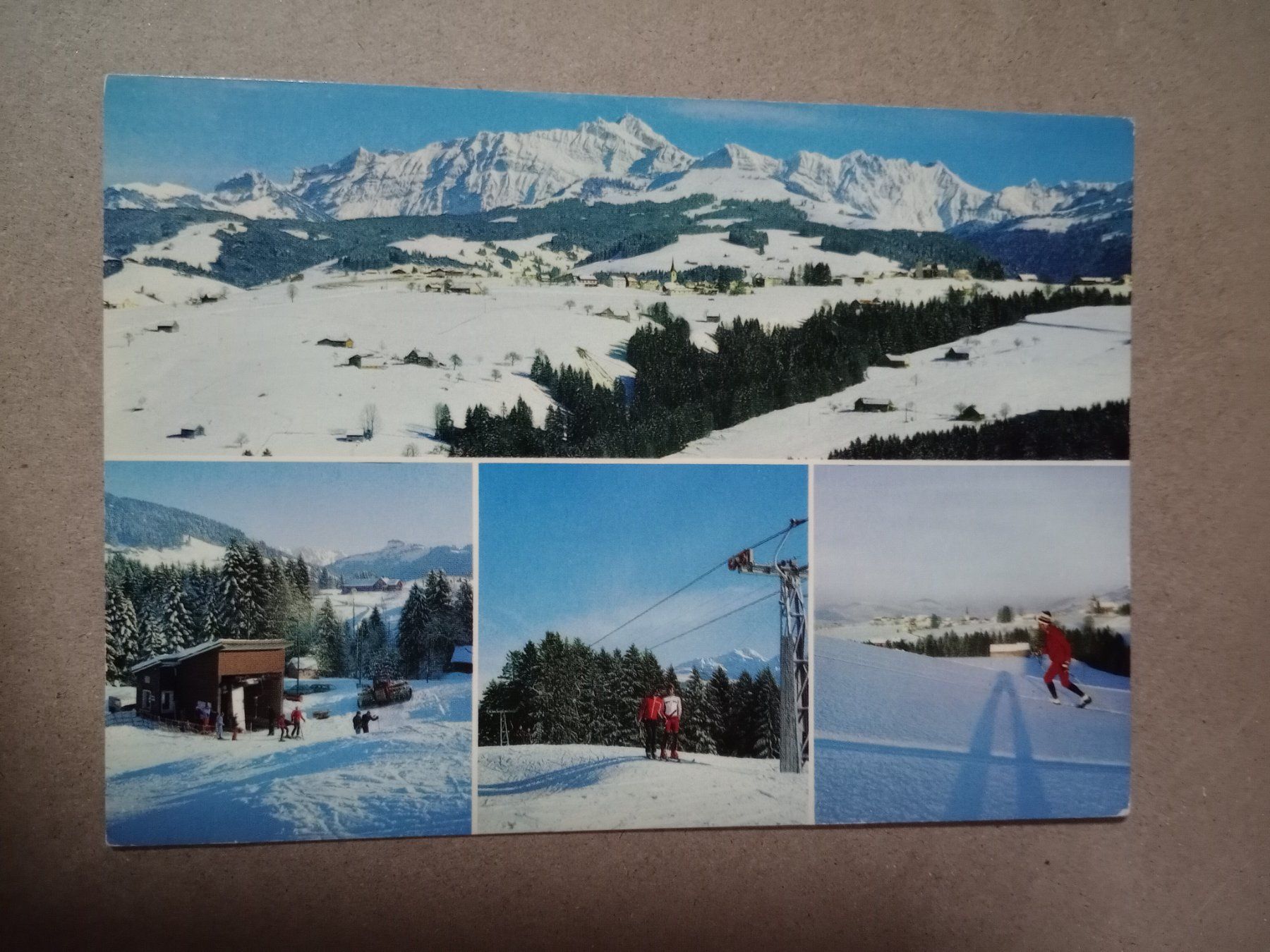Cartoline postali: Ak Hemberg St.Gallen mit Skilift 1982 – Usato da Küttigen venduto da Melisch1000