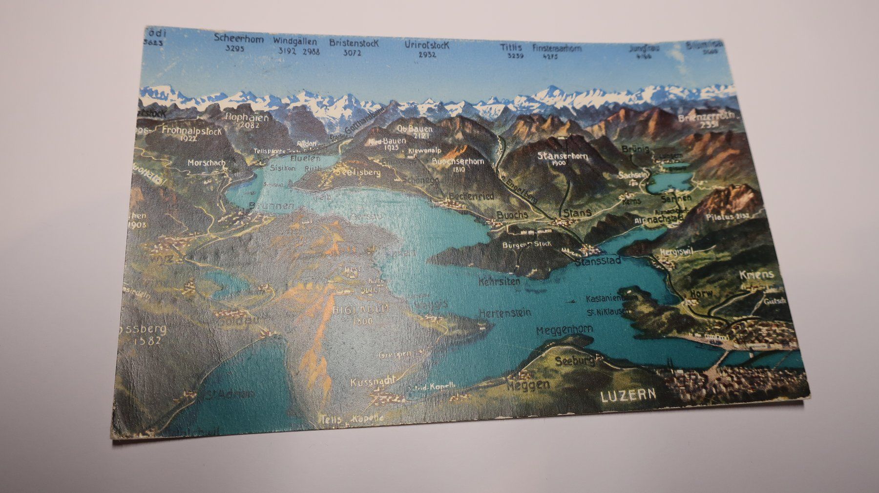 Cartoline postali: Luzern Panorama  1952 – Usato da Cormoret venduto da Pascalll2001 1