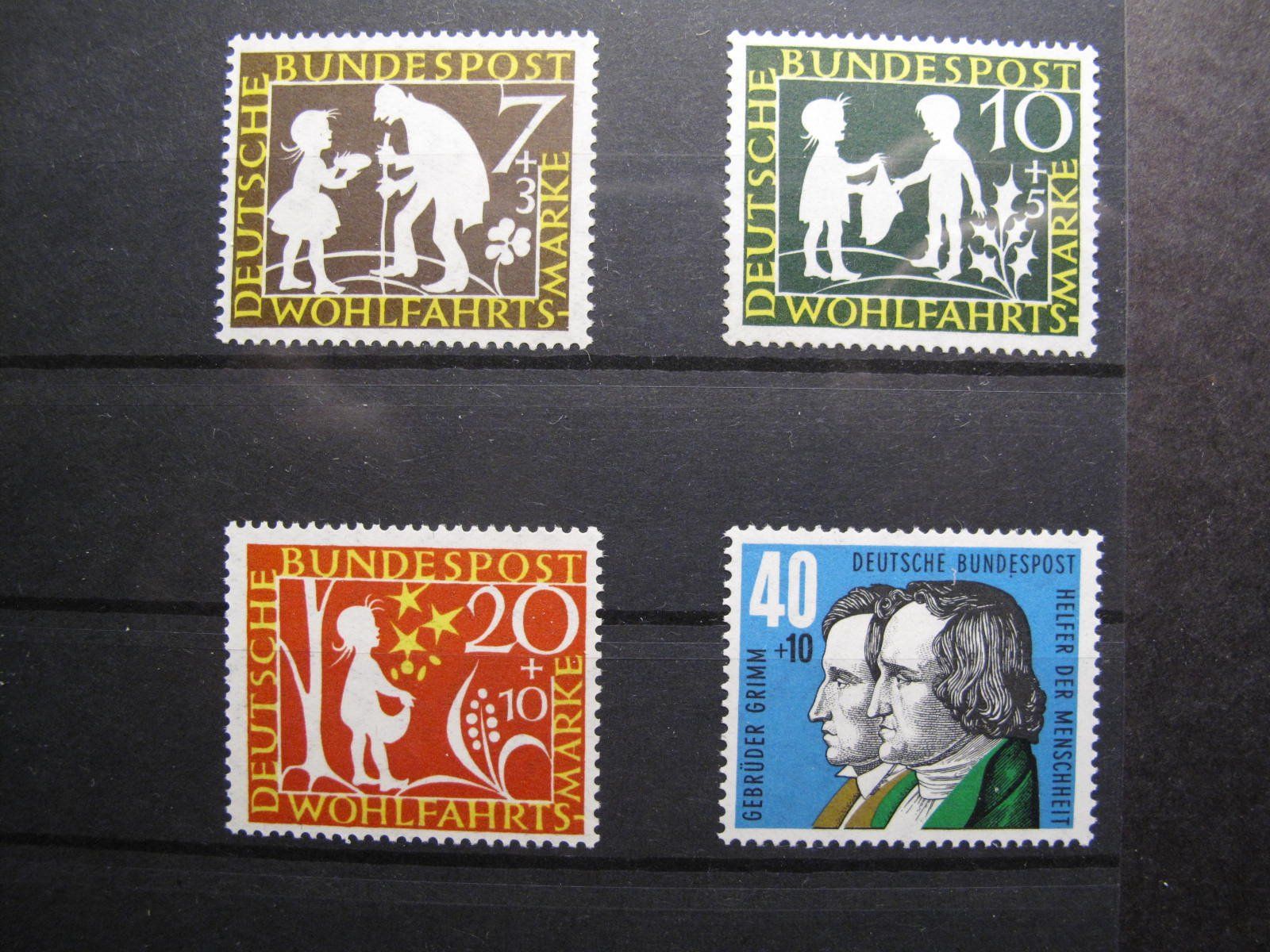 Tutti i francobolli: BRD 1959 Brüder Grimm Märchen I ** – Usato da Wil SG venduto da fva01