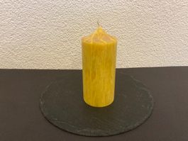 Bienenwachs-Kerze ca. 15 x 6,5 cm, ca. 400g,100% Bienenwachs
