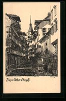 Zug, Obergasse in der Altstadt