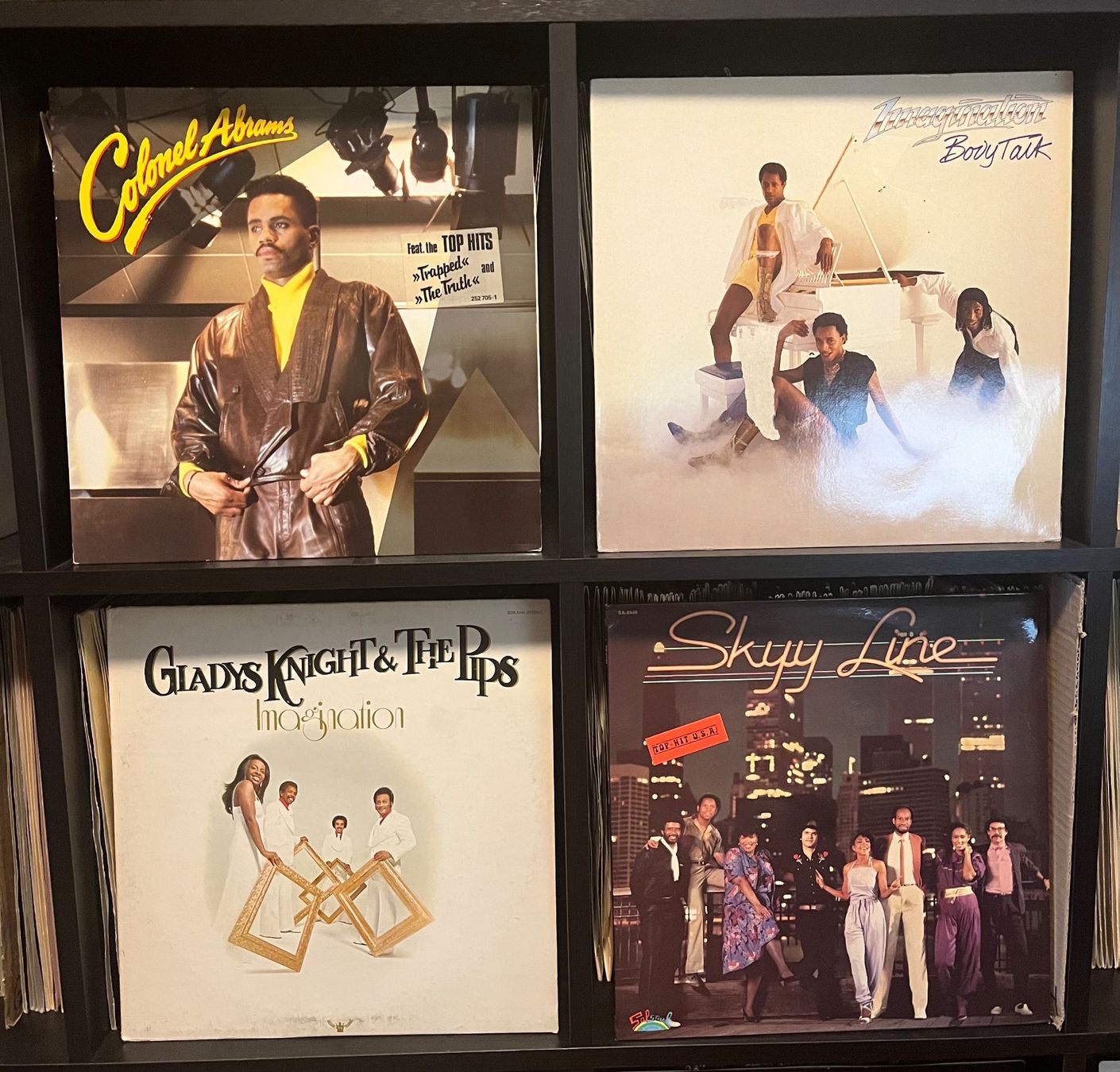Dischi in vinile: Colonel Abrams / Imagination /Gladys Knight & The Pips /Skyy – Usato da Frauenfeld venduto da Philz