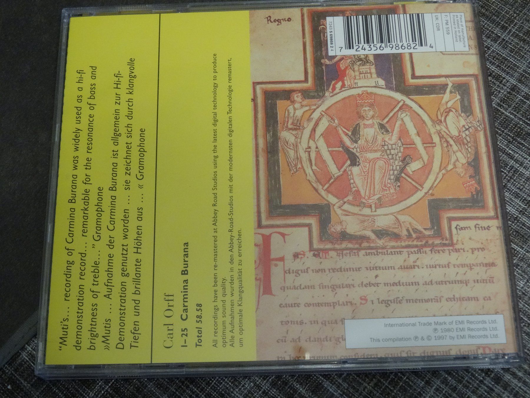CD: Orff - Carmina Burana CD – Usato da Olten venduto da Disc-Ausverkauf 1