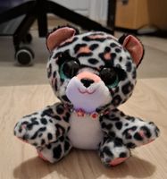 Süsses Plüschtier Leopard mit Glitzerhalsband