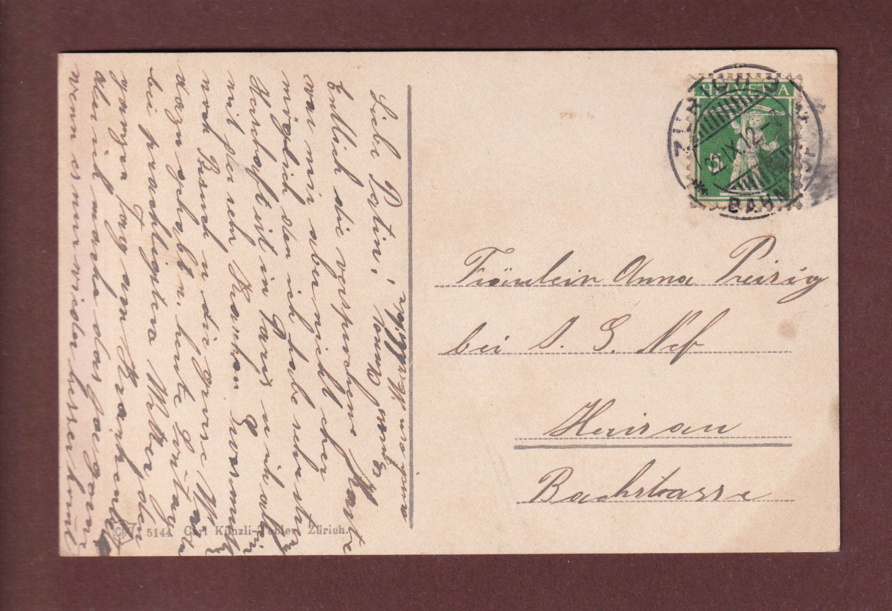 Cartoline postali: ZÜRICH vom See - 1912 – Usato da Pully venduto da nicecards-shop 1