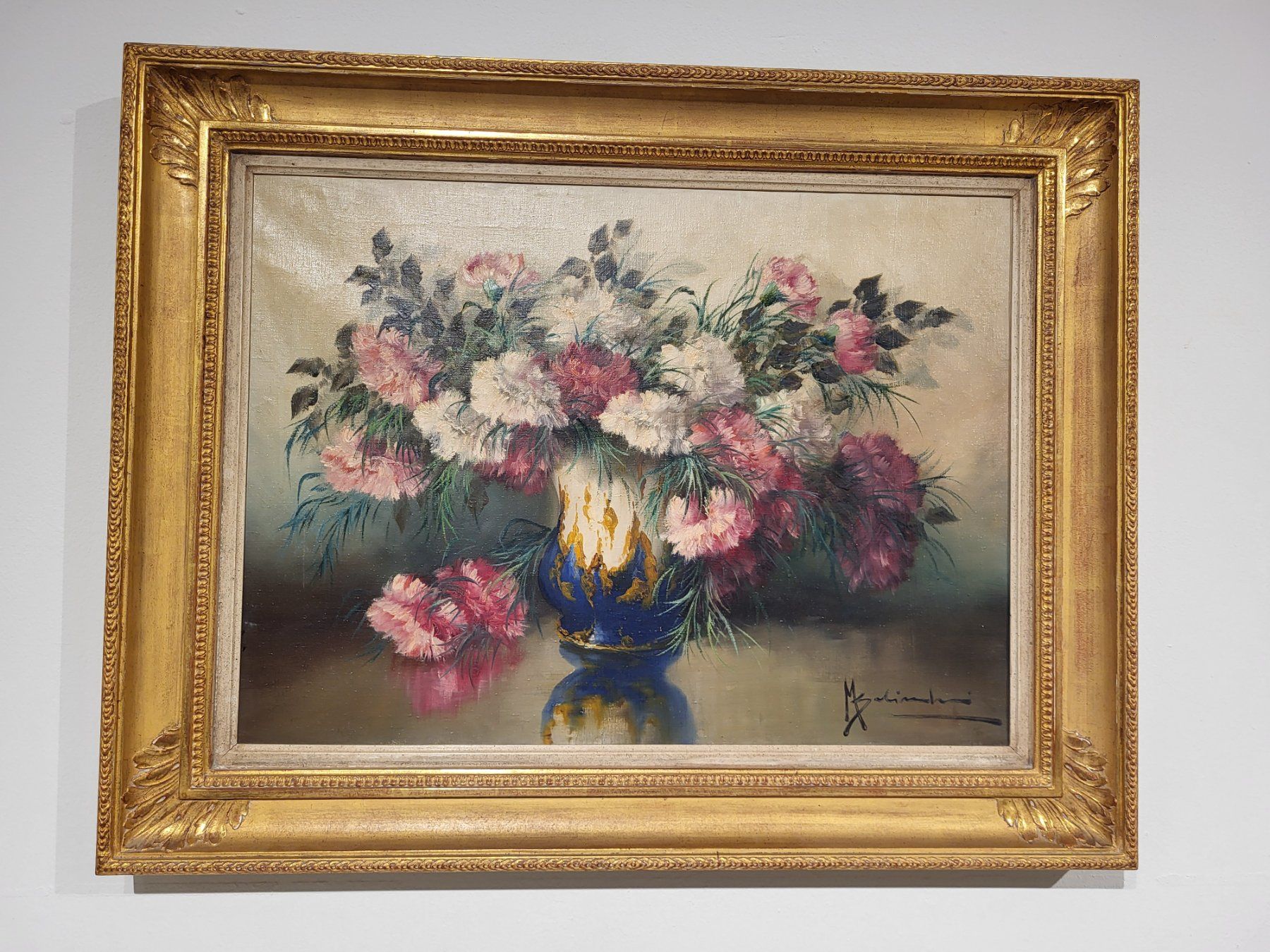 Dipinti: Ölgemälde Blumenstillleben – Usato da Zürich venduto da BOAC1943