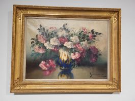 Ölgemälde Blumenstillleben