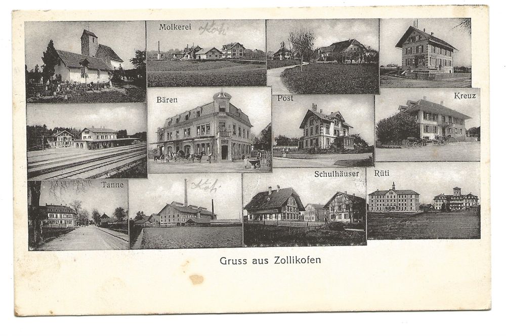 Zollikofen BE 12 Bilder Bären Post Kreuz Tanne 1924 Kaufen auf Ricardo