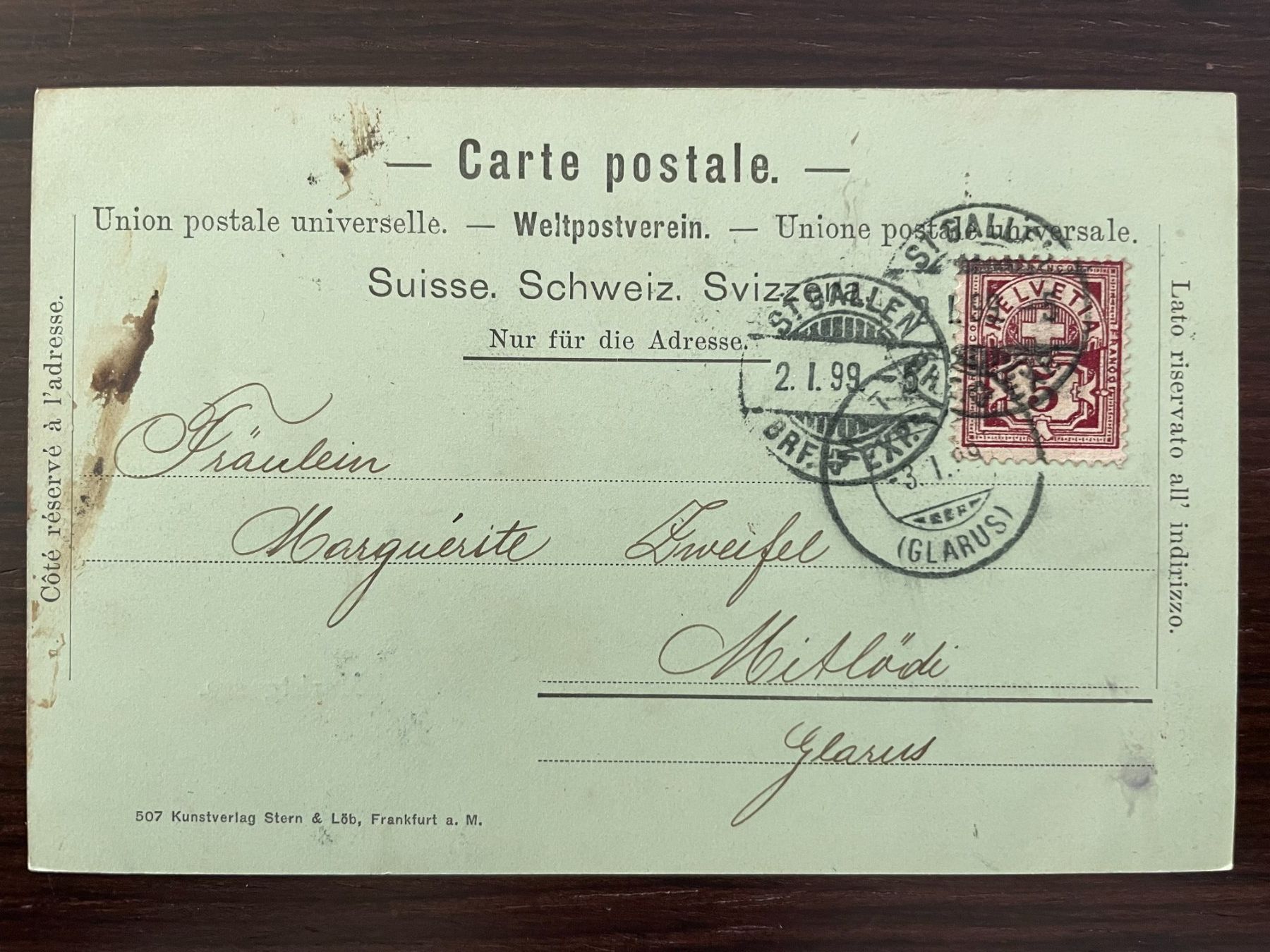 Cartes postales: ST. GALLEN Marktgasse, 4 Ansichtskarten – D'occasion à Wald ZH par TLILEF 2