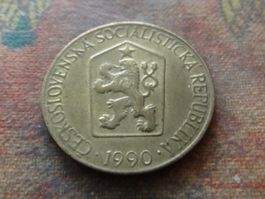TCHECOSLOVAQUIE  1  Korun   1990