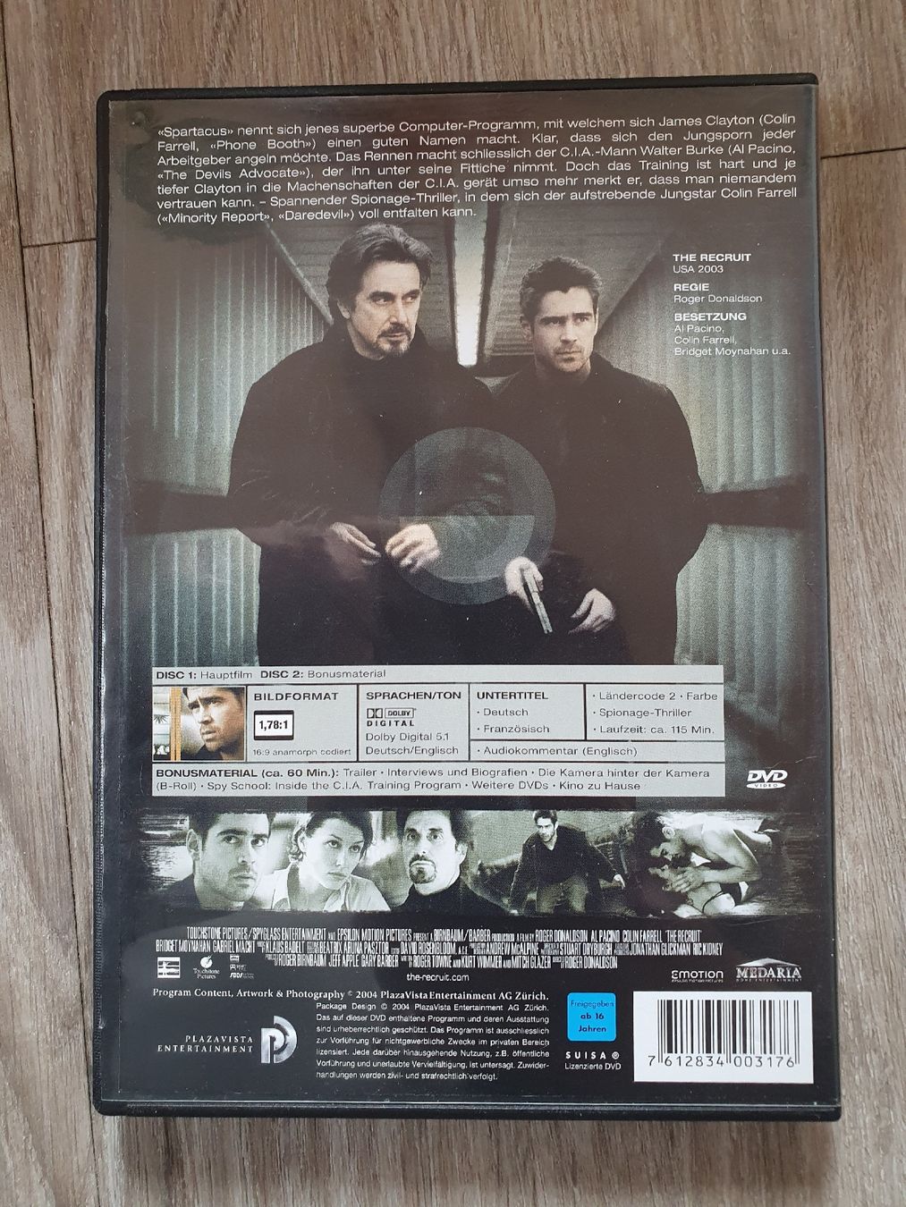 Tutti i DVDs: DVD The Recruit - Der Einsatz (2 Discs) – Usato da Solothurn venduto da Daniel_SO 1