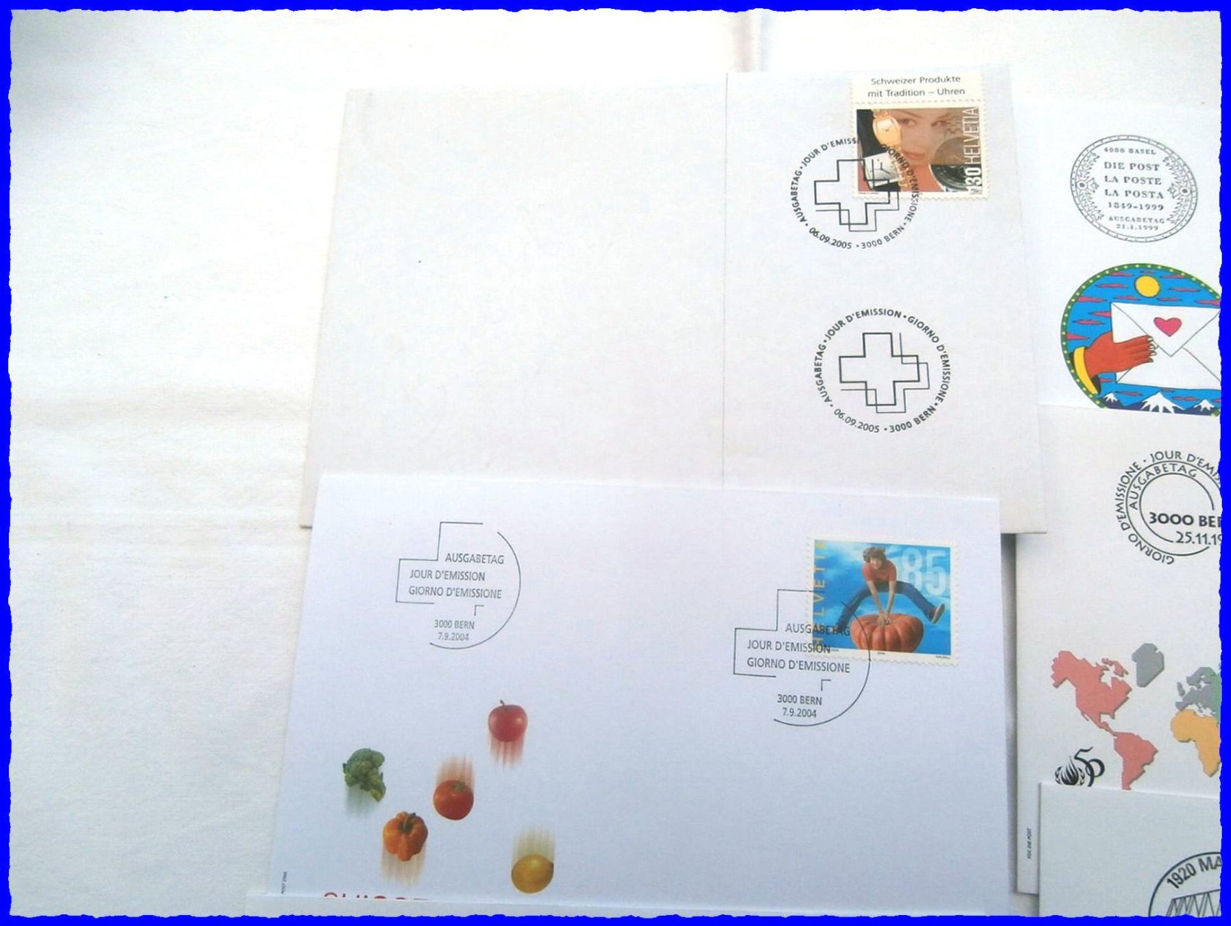 Alle Briefmarken: 9 FDC Briefe Schweiz 1963 - 2005  #16 – Gebraucht aus Worblaufen von Re_mo81 1