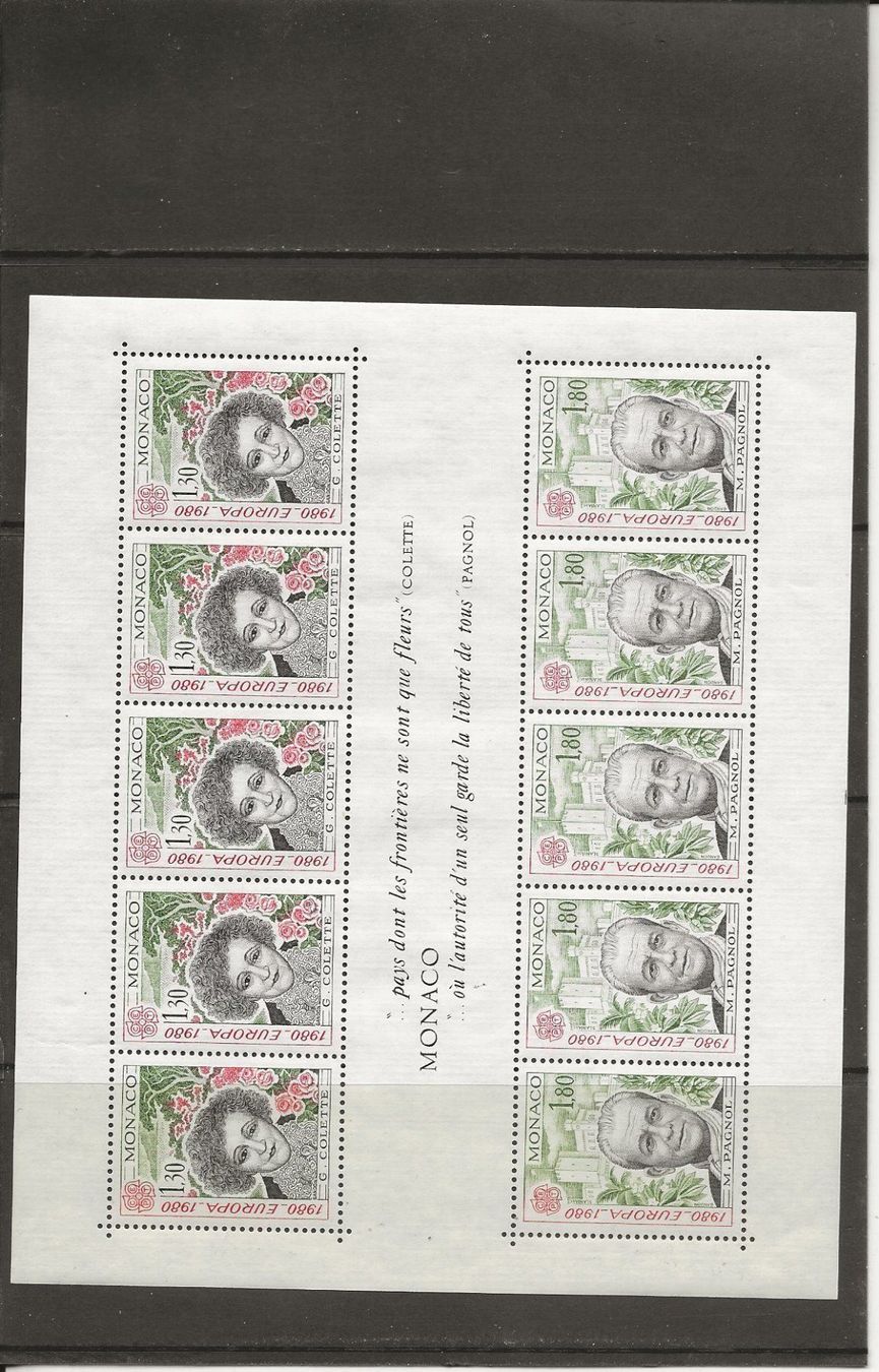 Tutti i francobolli: Monaco Année 1980 complète + bloc ** – Nuovo (secondo la descrizione) da Sion venduto da PierreP01 6