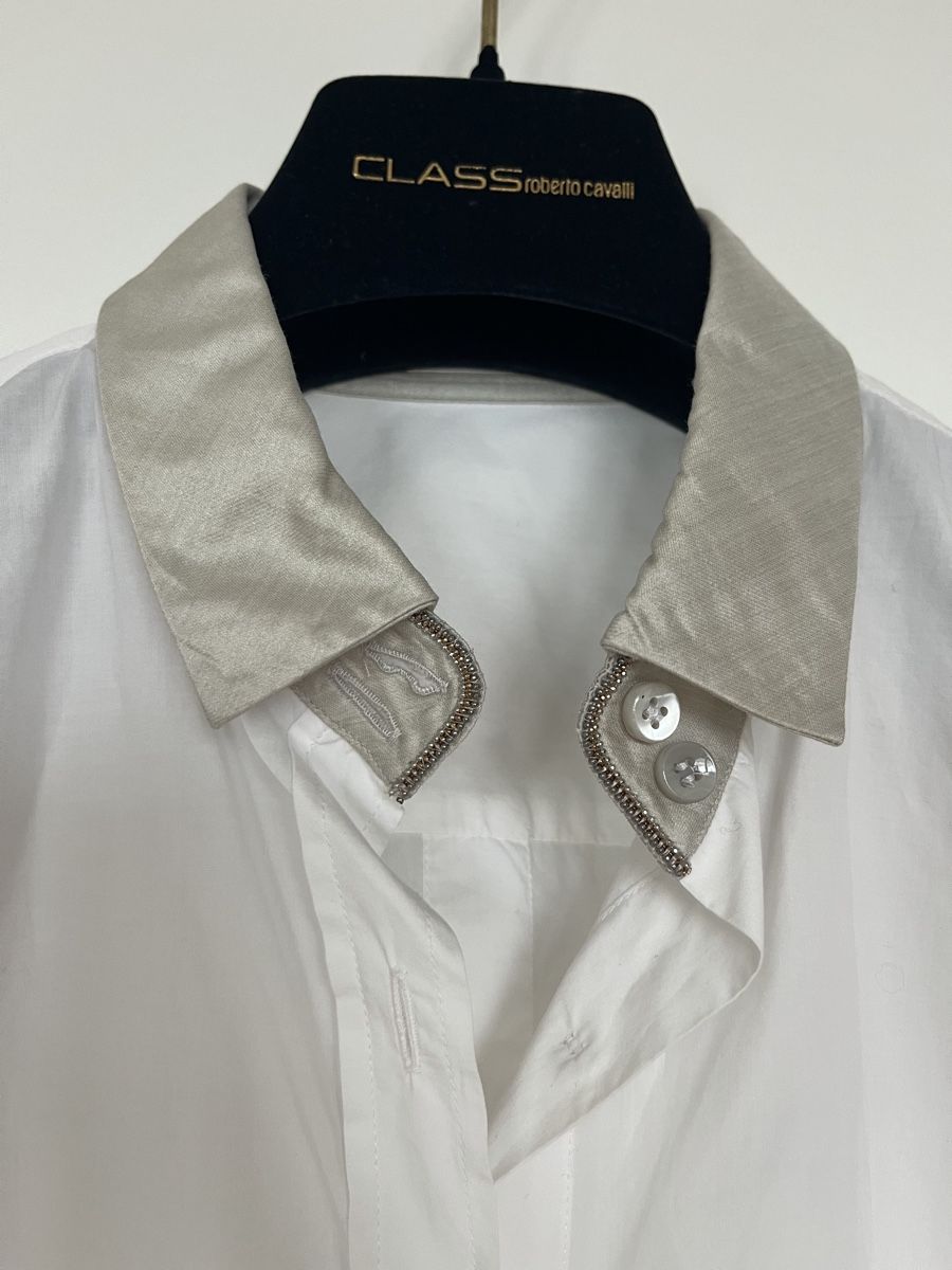Brunello Cucinelli Camicette: Bluse Brunello Cucinelli weiss  – Usato da Zürich venduto da ana.vla 2