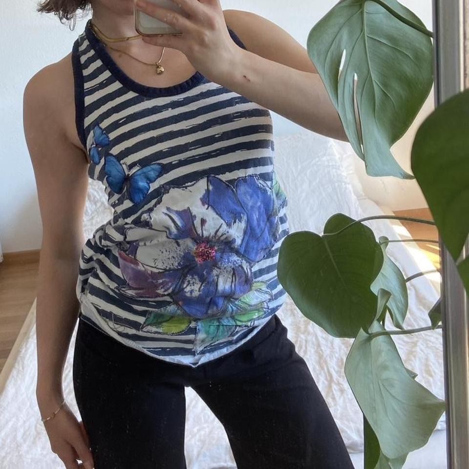 Desigual Tops: Striped desigual flower top, size S – D'occasion à Spiegel b. Bern par pre1ovedthreads 4