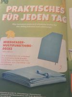Mikrofaser Multifunktionsdecke blau 120 x 180 cm neu