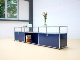 USM Haller Lowboard 3x1 | Blau | Neuwertig