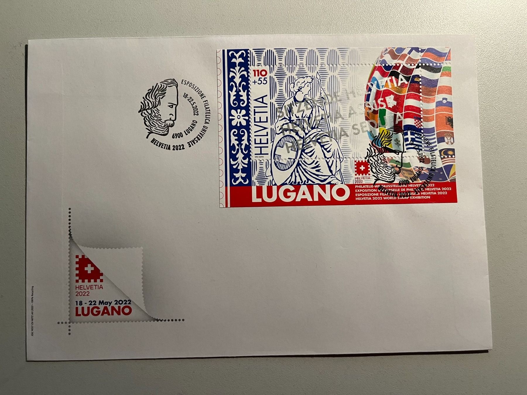 Tutti i francobolli: FDC Lugano 2022 Block / C5 - Silberüberdruck – Nuovo (secondo la descrizione) da Arch venduto da Karibu19