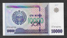 Unbekistan  10.000  Som   2017  Bankfrisch