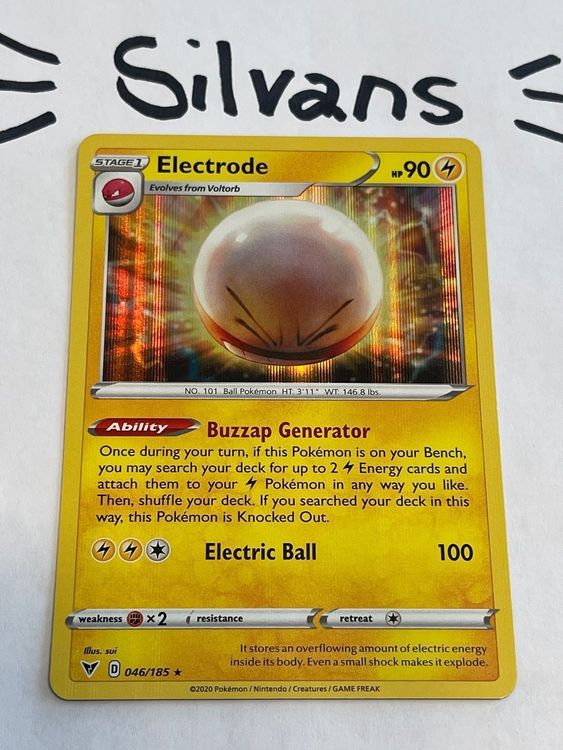 Electrode Holo 046/185 Vivid Voltage EN Kaufen auf Ricardo