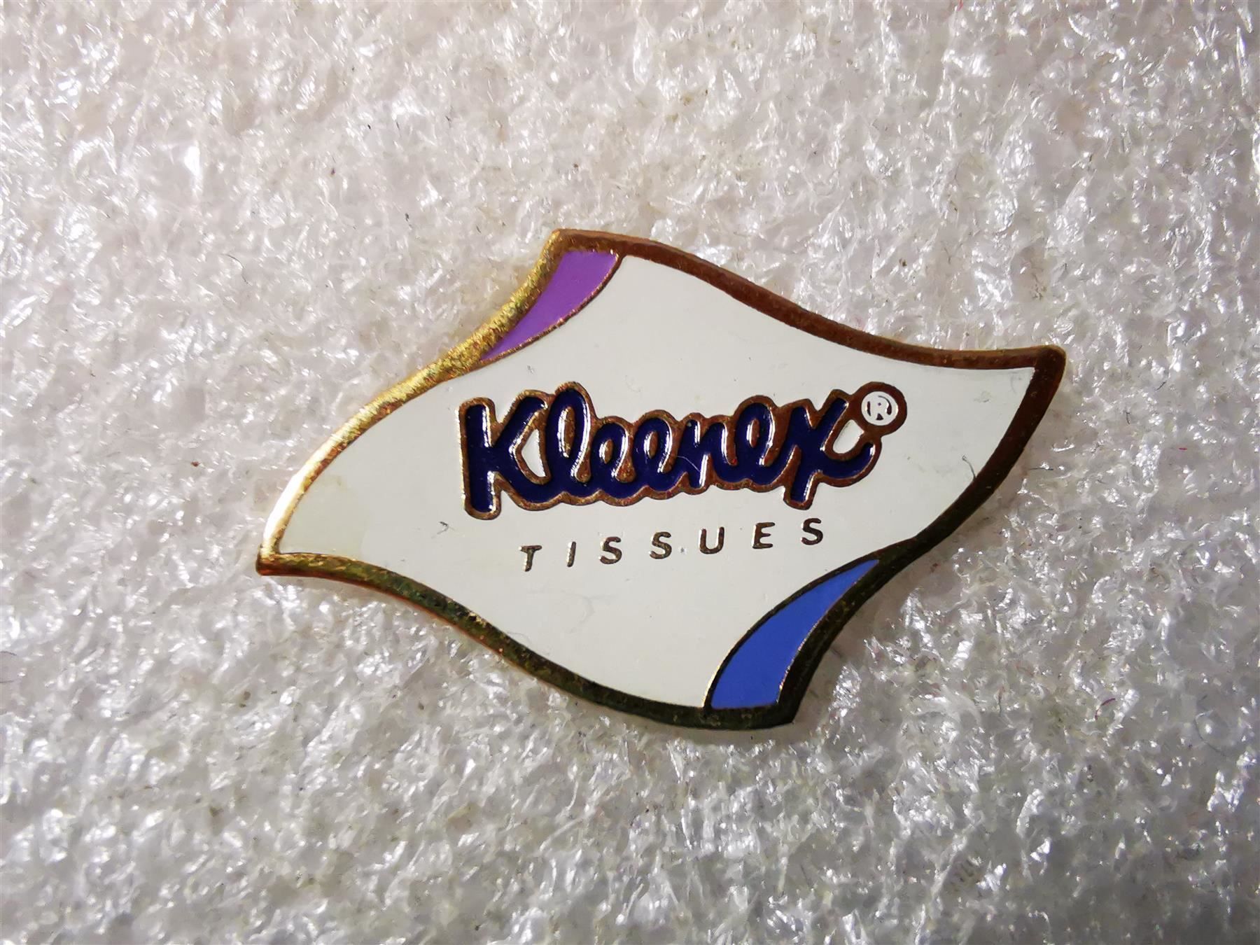 Placchette & Badge: Ansteckpin 69: Kleenex – Usato da Oppligen venduto da Pin-Fall-Shop