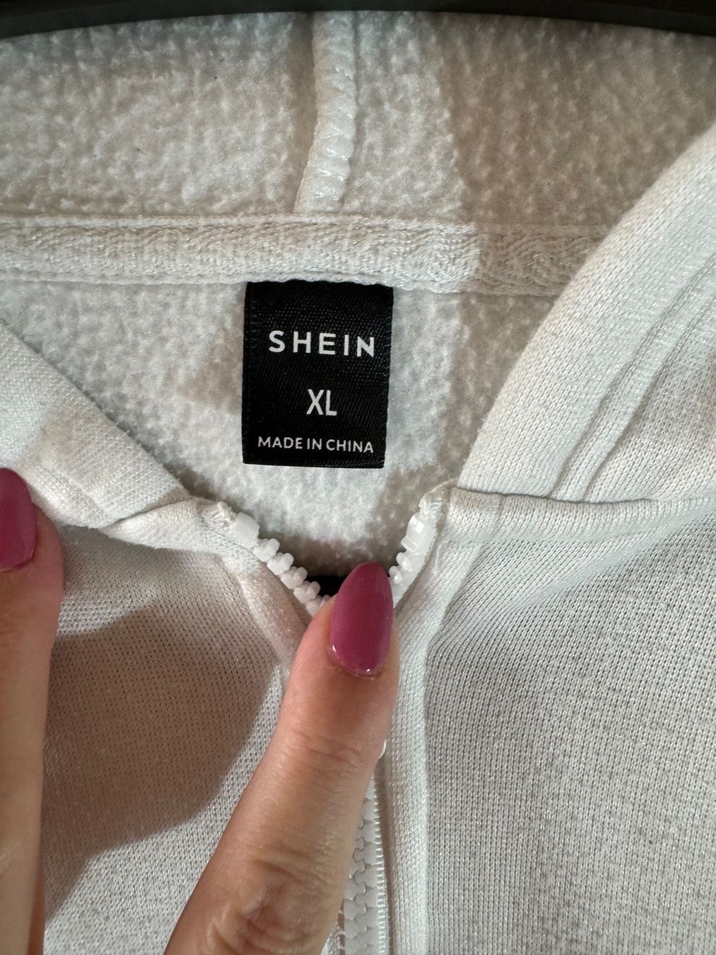 Shein Giacche: Weisse Kapuzen-Jacke Gr. XL – Usato da Grosswangen venduto da SALE_SALE_SALE 2