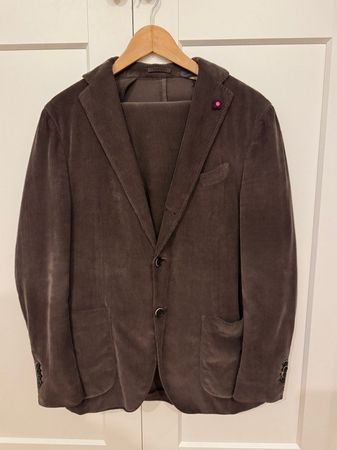 LARDINI Anzug Kord Gr 50 Braun