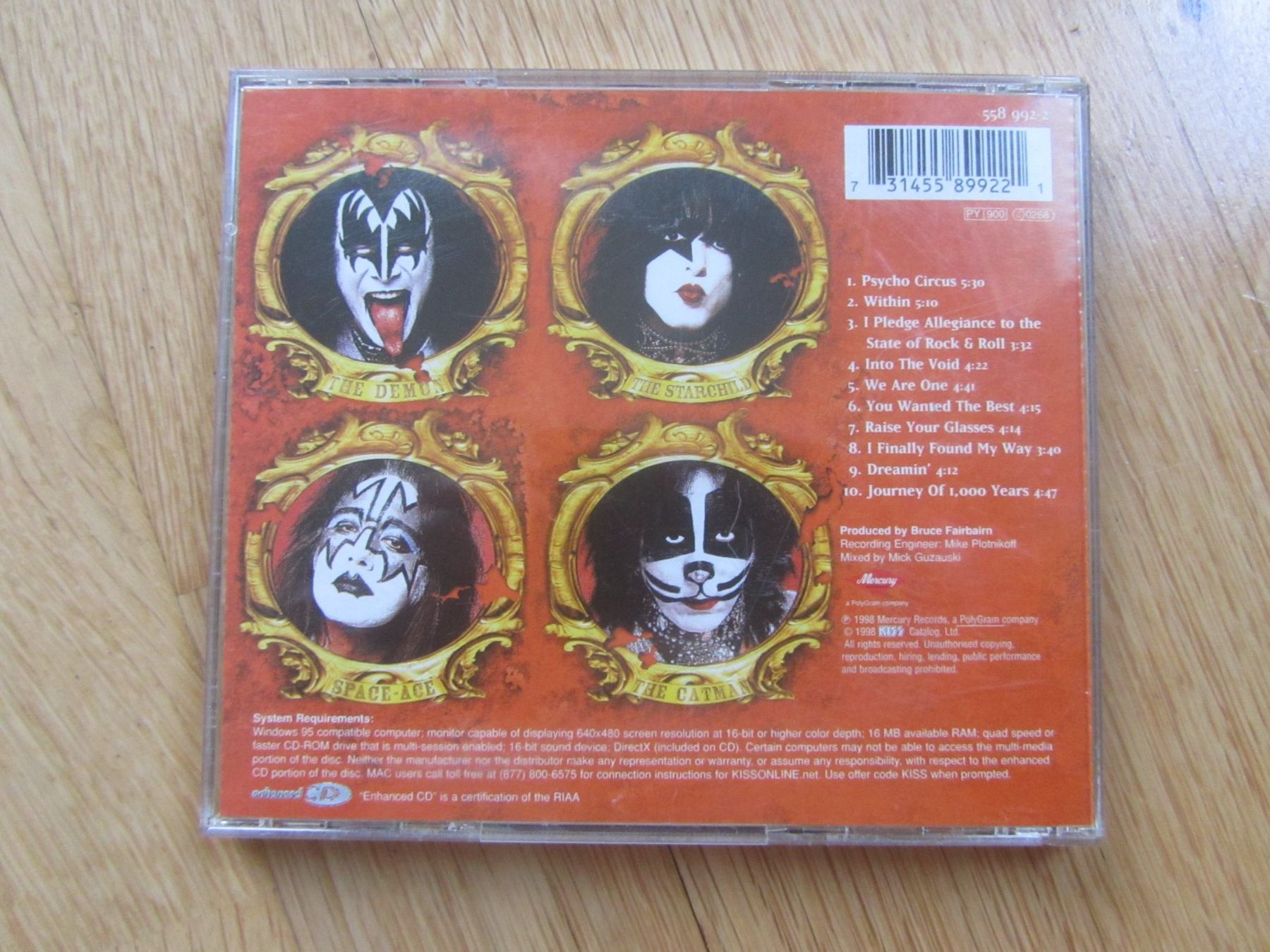CD: CD Kiss: Psycho Circus, Enhanced CD – Usato da Seengen venduto da mikelele 1