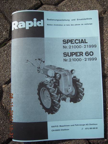 Rapido Trattori: Rapid Spezial Ersatzteiliste 44 Seite – Nuovo (secondo la descrizione) da Auw venduto da Zuendapp1952