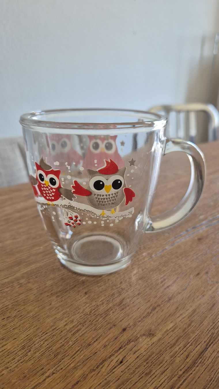 Migros Tasses: Tasse Eulen Glas – D'occasion à Watt par sarahZH1995 2
