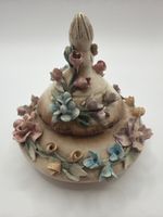 Visconti Mollica Keramik Dose mit Blumen Napoli